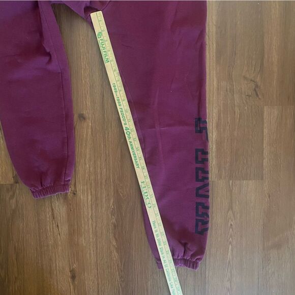 Victoria’s Secret PINK Sweatpants Size‎ Small low rise maroon and black - Picture 11 of 11
